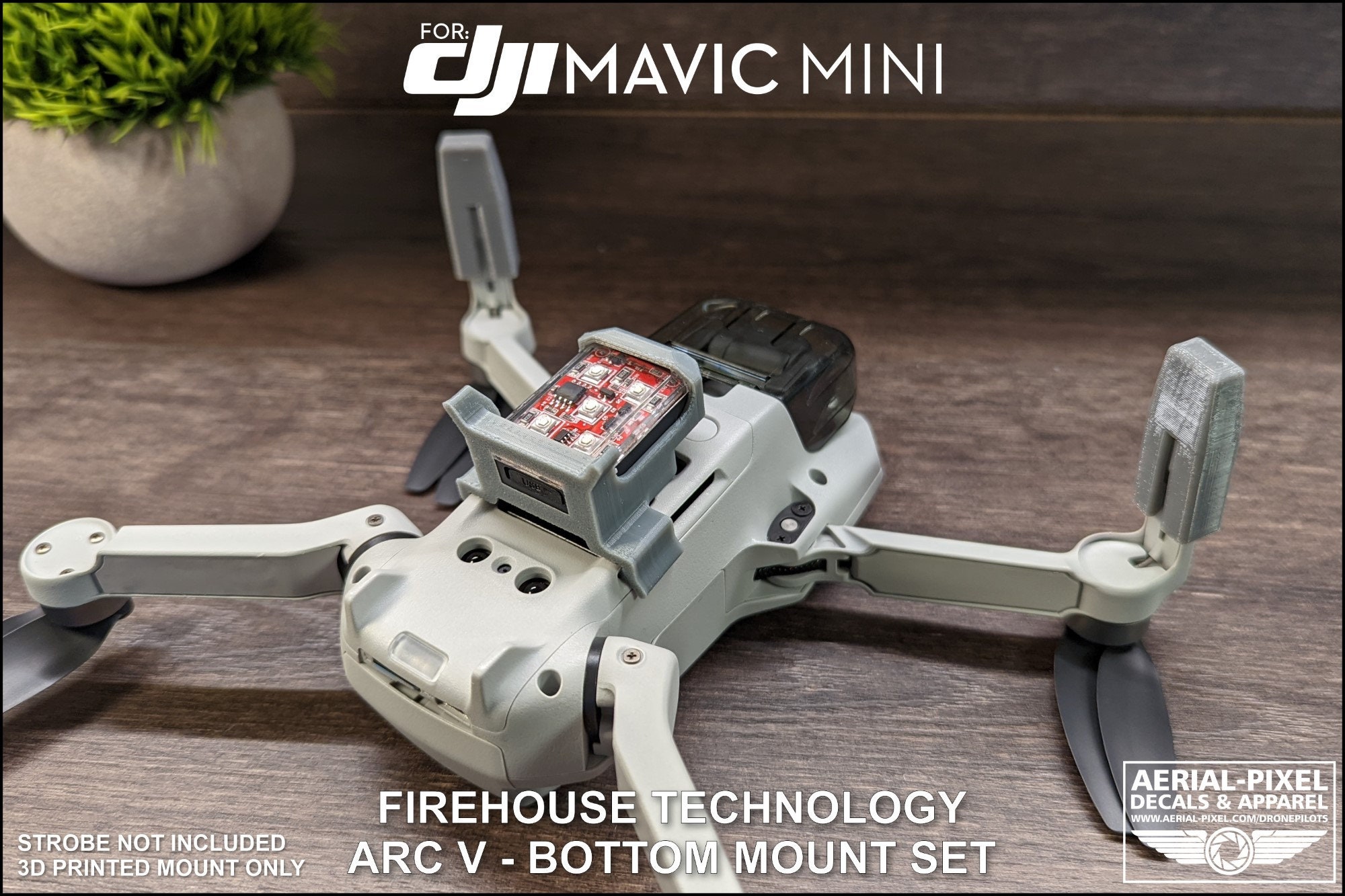 DJI Mavic Mini 3 Arm Mounted Strobe Light Kit w/ Strobes (set of two) -  FRONT FACING