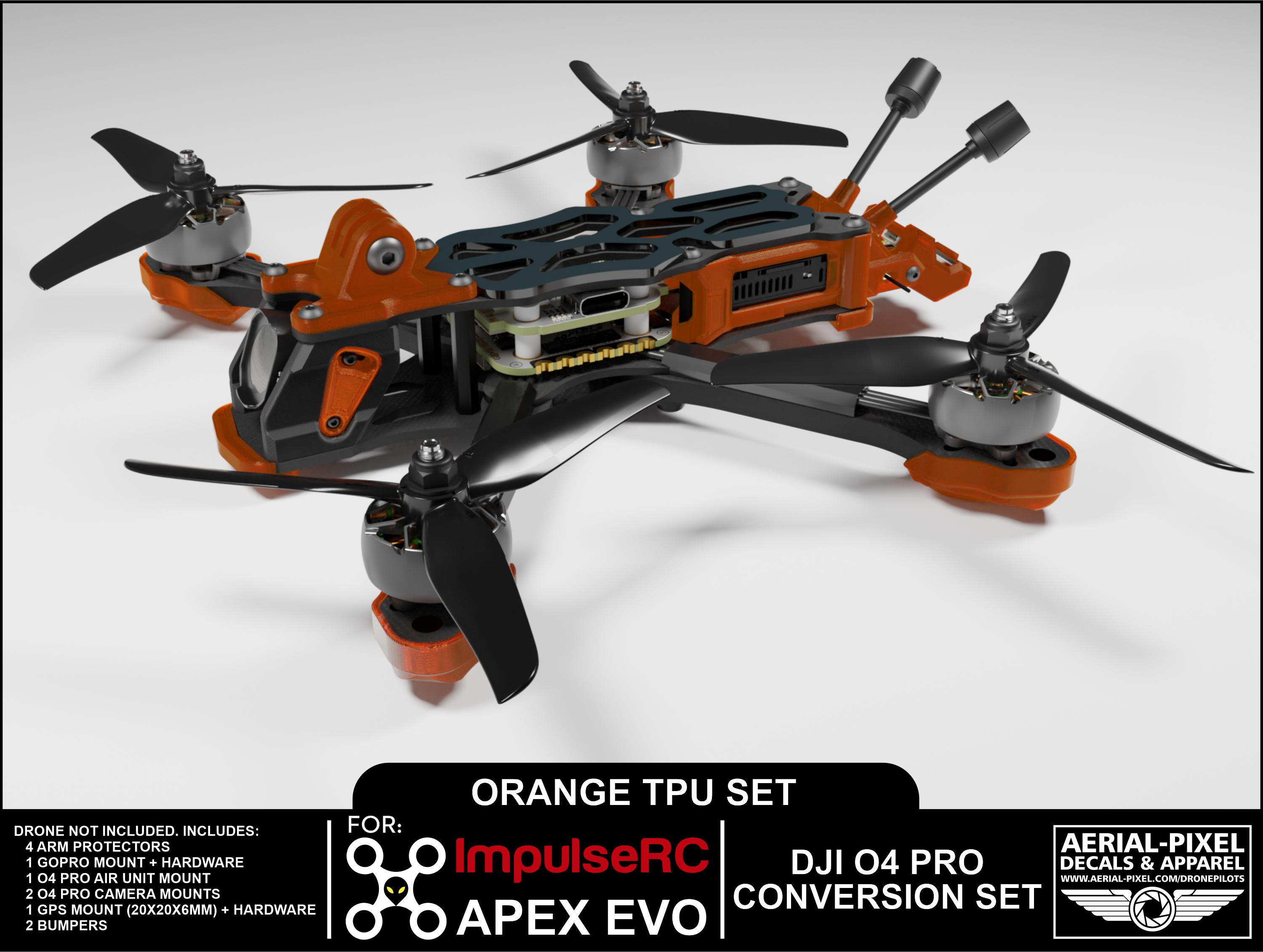 Impulserc Apex Evo 5in DJI O4 Pro TPU Conversion Set - Choose From