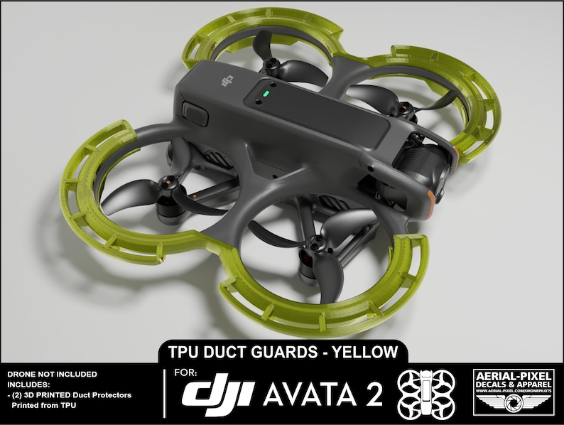 Protège-conduits DJI Avata 2 Choisissez parmi 10 couleurs Jaune