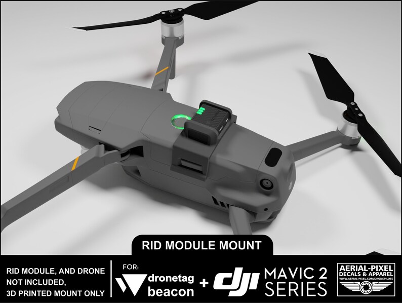 DJI Mavic 2 Series Dronetag Beacon Mount for Remote ID RID (dronetag ...