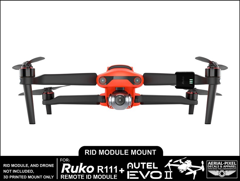 Ruko R111 Autel EVO II Ruko R111 Remote ID Module Mount (module Not Included) - Etsy