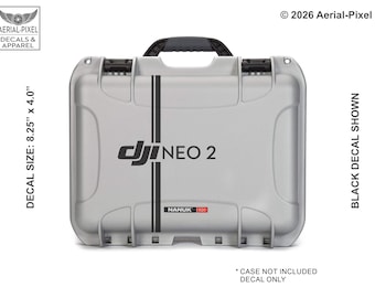 DJI Neo 2 Case Decal Sticker for Nanuk, Pelican, Go Professional and Other Drone Cases