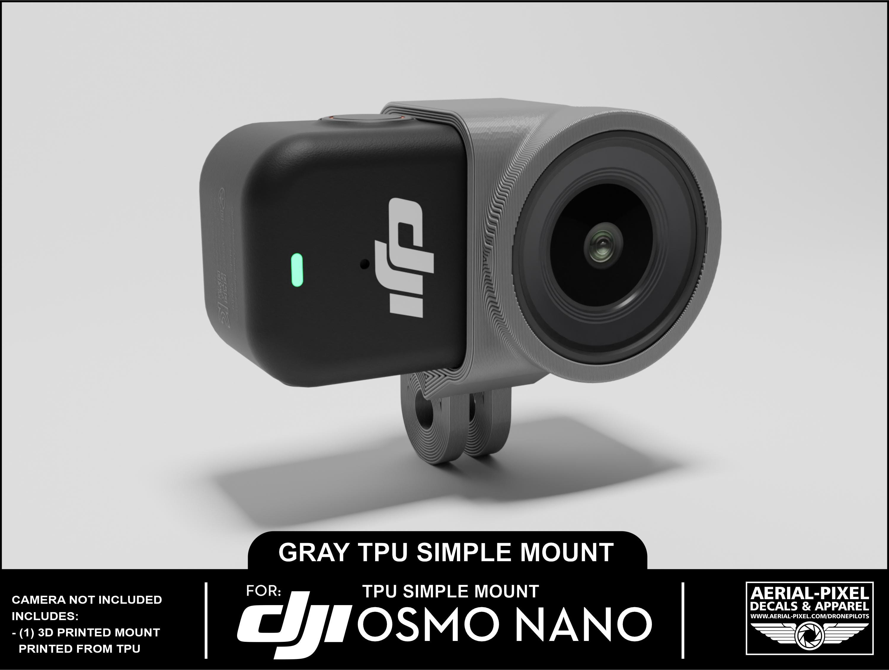 DJI Osmo Nano Simple Gopro Mount for FPV! Choose From 10 Colors