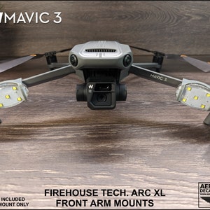 DJI Mavic 3 Strobe Light Mounts for Firehouse Technology Arc XL (Strobe Not Included)