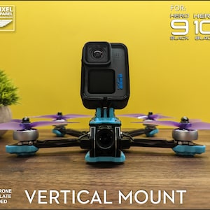 GoPro Hero 9, 10, 11 of 12 verticale (staand) skeletmontagemontage