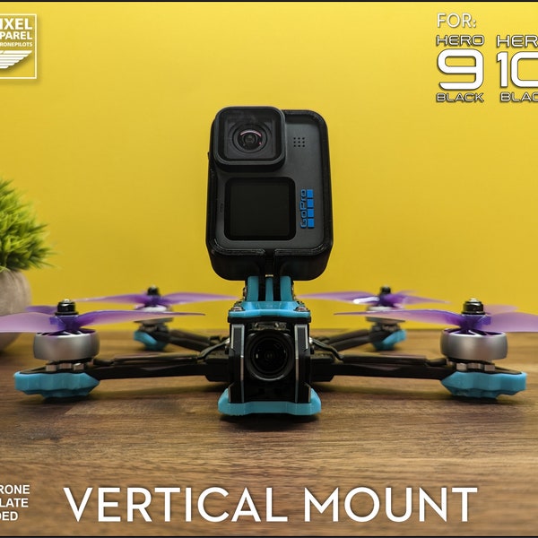 GoPro Hero 9, 10, 11 or 12 Vertical (Portrait) Skeleton Frame Mount