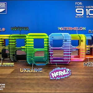 GoPro Hero 9, 10, 11 or 12 Protector Mount for FPV - 2 Color - Pick From 8 Different Color Combinations