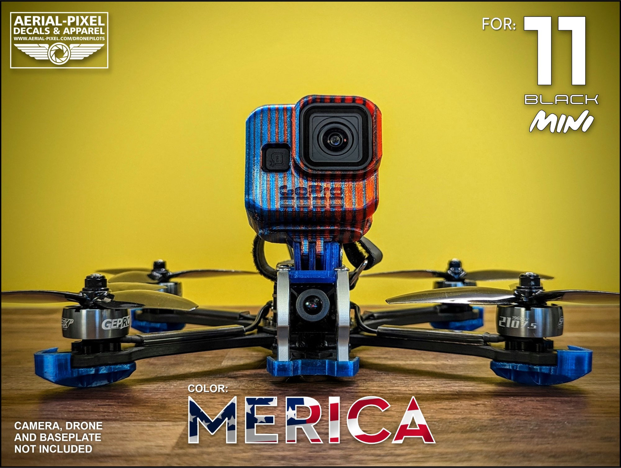 GoPro Hero 9 10 11 12 Protector Mount for FPV 2 Color - 8 Different Color  Combos