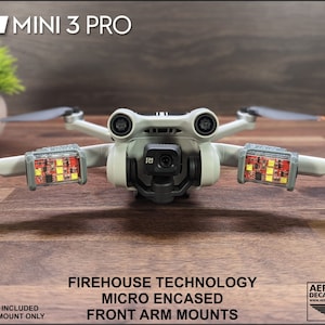 DJI Mini 3 Pro Strobe Light Mounts for Firehouse Technology Micro Encased Version (Strobe Not Included)