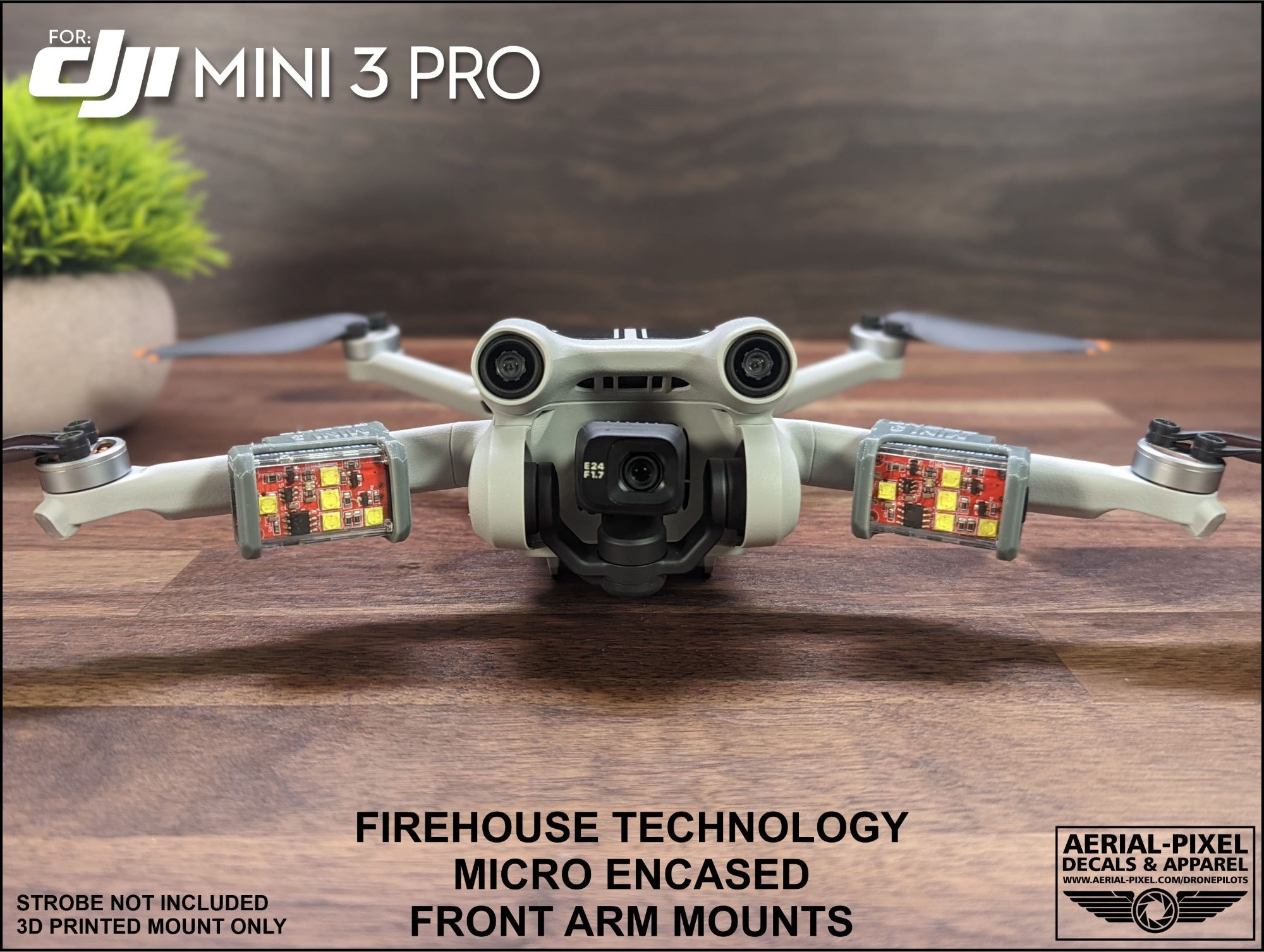 DJI Mini 3 Pro Strobe Light Mounts for Firehouse Technology Micro