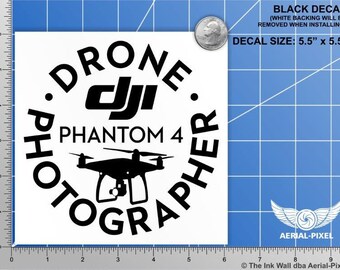 DJI Phantom Drone Photographer Case Vehicle Decal Sticker