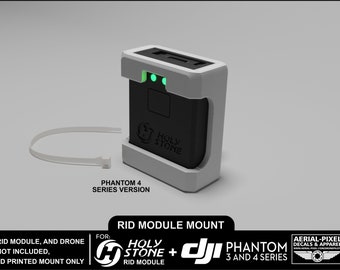 Phantom 4 or 3 Series Holy Stone Remote ID Module Mount (RID Module Not Included)