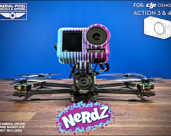 DJI Osmo Action 4 or 3 Protector and GoPro Mount - 2 Color - Pick From 8 Different Color Choices