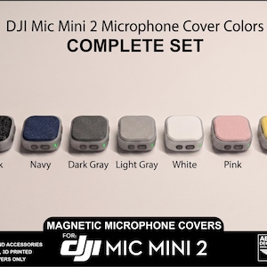 DJI Mic Mini 2 Magnetiska Skyddsplattor Utan Logotyp - 7 Färger
