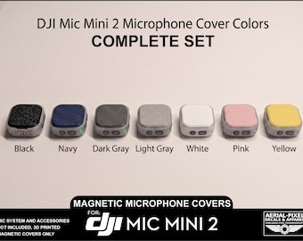 DJI Mic Mini 2 Magnetische Abdeckplatten ohne Logo - 7 Farben