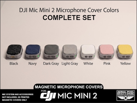 DJI Mic Mini 2 Magnetic Cover Plates With No Logo - 7 Colors - Etsy DJI Mic Mini 2 Magnetic Cover Plates With No Logo - 7 Colors - Etsy