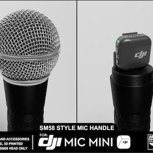 DJI Mic Mini Traditional Microphone Grip Interview Handle SM58 Style
