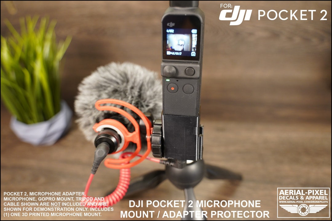 DJI Pocket 2 Microphone Mount for Cold / Hot Shoe Mics for - Etsy