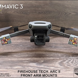 DJI Mavic 3 Strobe Light Mounts for Firehouse Technology Arc II (Strobe Not Included)