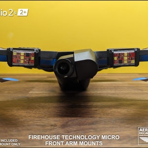 Skydio 2 and 2+ LED Strobe Light Mount for Firehouse Technology Micro (Strobe Lights Not Included)