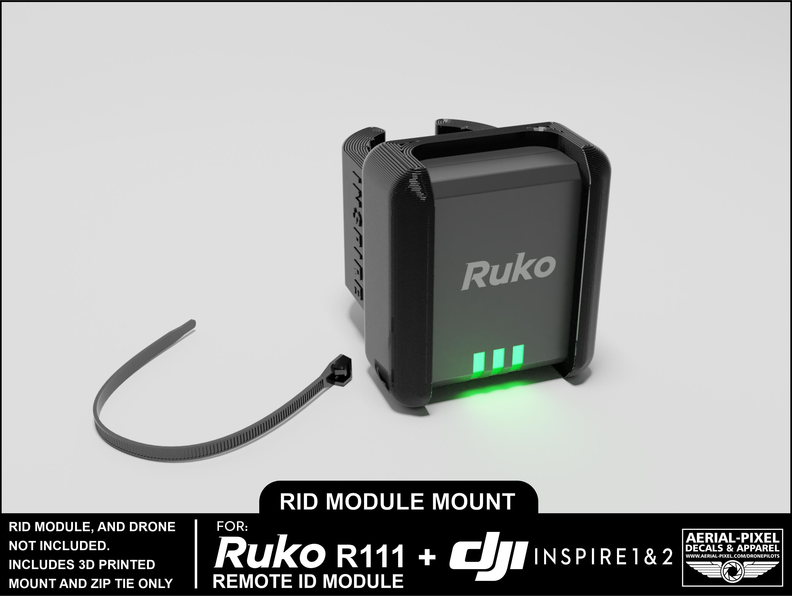 Ruko R111 DJI Inspire 1 and 2 Ruko R111 Remote ID Module Mount (ruko Module Not ...