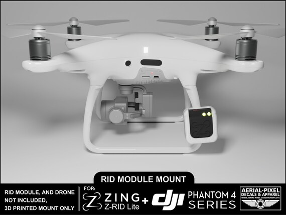 DJI Phantom 4 Series Zing Z-RID Lite Mount for Remote ID (zing