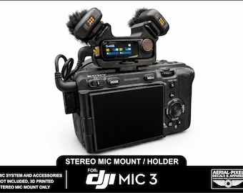 DJI Mic 3 und Mic 2 Stereo Mic Kaltschuh Mount Adapter und Halter