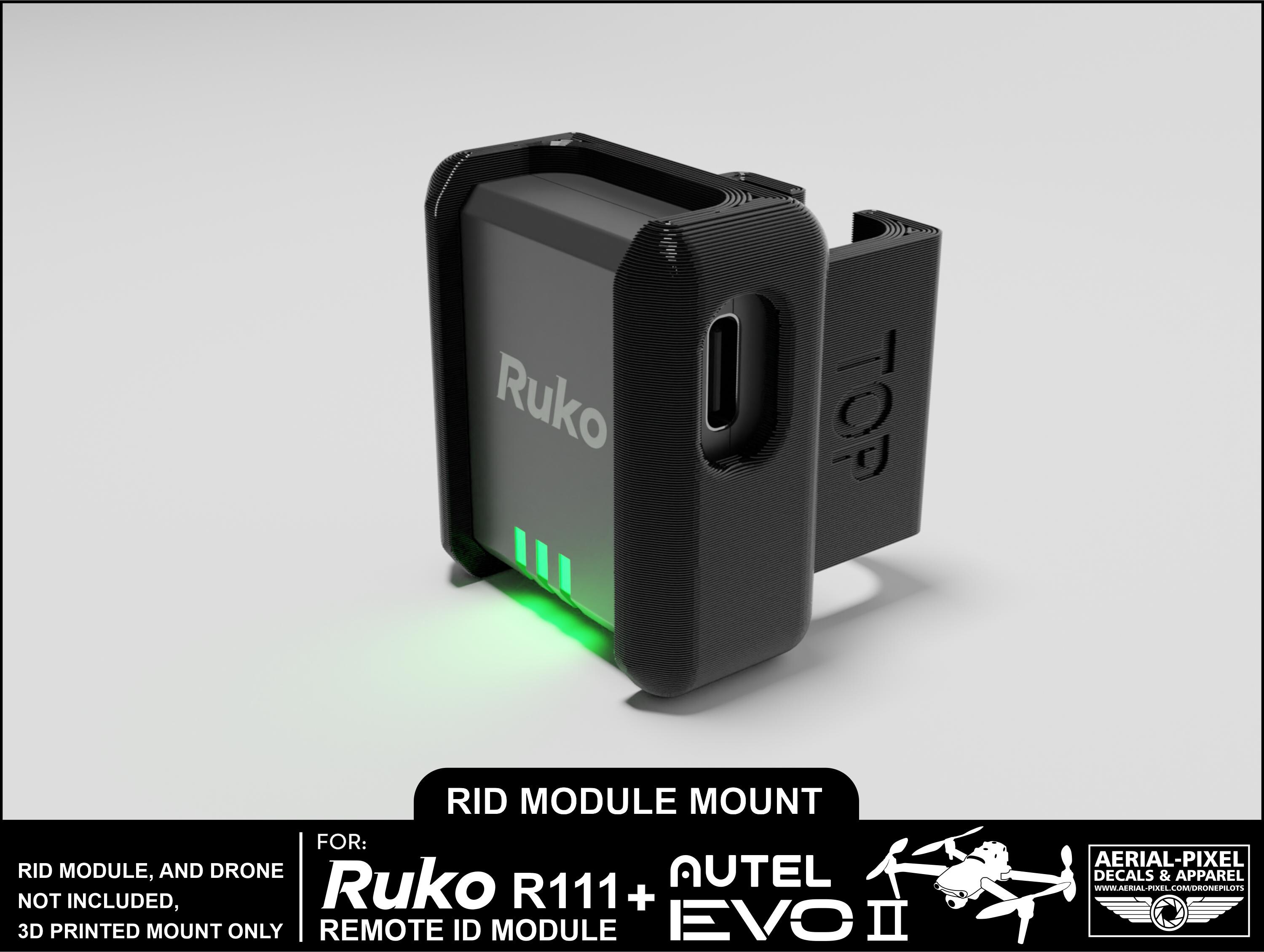 Ruko R111 Autel EVO II Ruko R111 Remote ID Module Mount (module Not Included) - Etsy