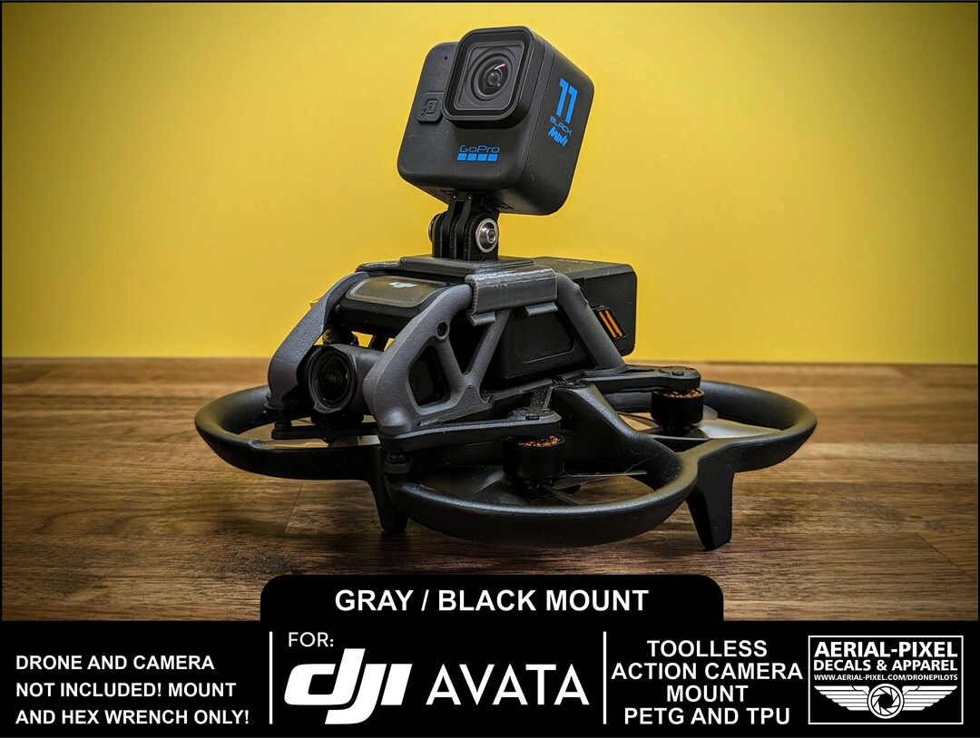 DJI AVATA Toolless Gopro Action Camera Mount Choose From 8 Colors or