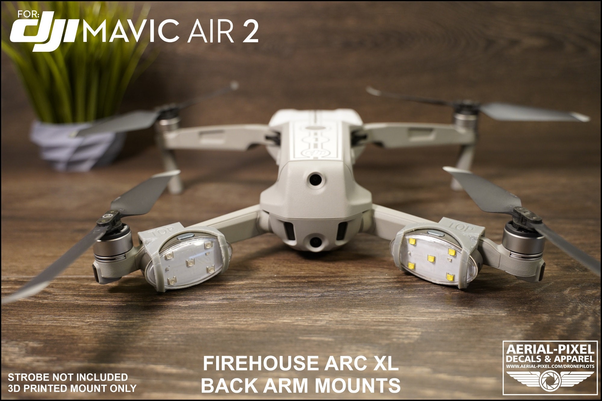 DJI Mavic Air 2 Air 2S Strobe Light Mount for Flytron Strobon Cree