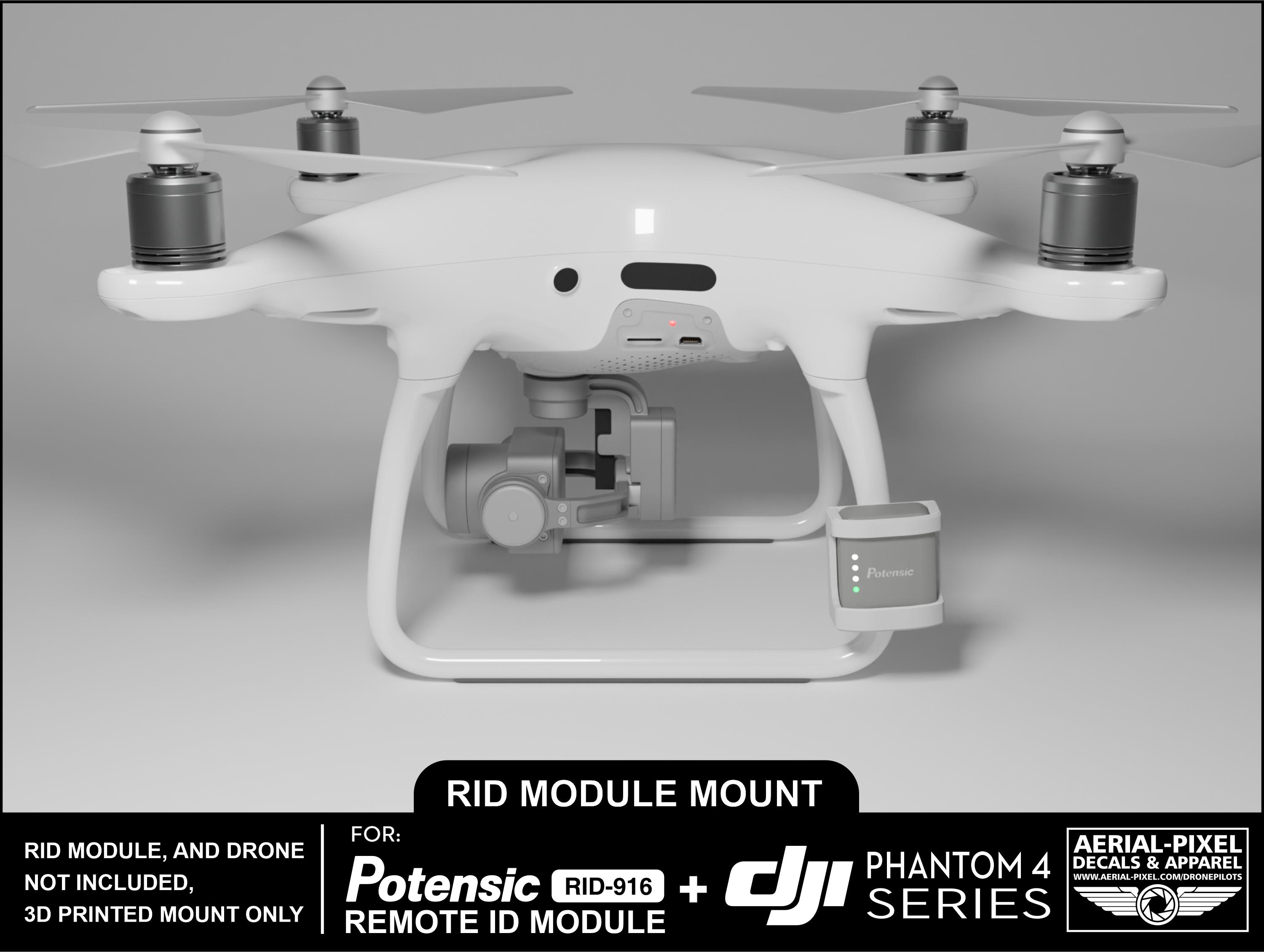 DJI Phantom 4 シリーズ Potensic RID-916 リモート ID モジュール 