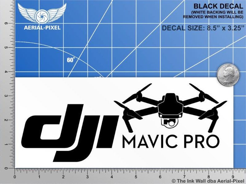 DJI Mavic Pro Case & Vehicle Decal Sticker Quadcopter UAV Drone image 4