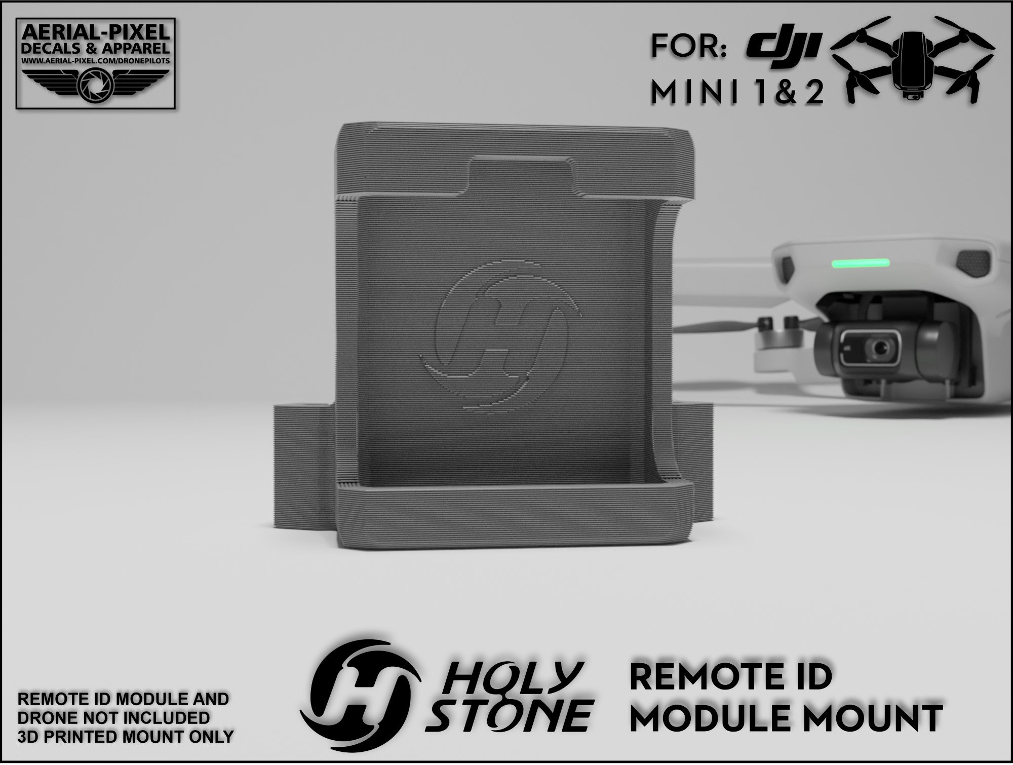 DJI Mavic Mini and Mini 2 Series Holy Stone Remote ID Mount (module Not ...