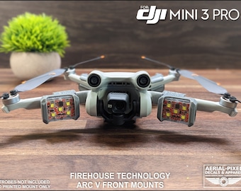 DJI Mini 3 Pro Strobe Light Mounts pour Firehouse Technology Arc V (Stroboscope non inclus)