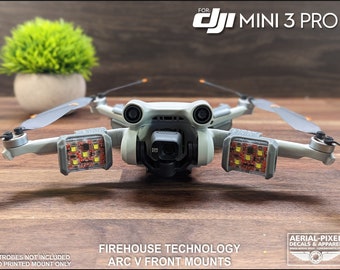 DJI Mini 3 Pro Strobe Light Mounts pour Firehouse Technology Arc V (Stroboscope non inclus)