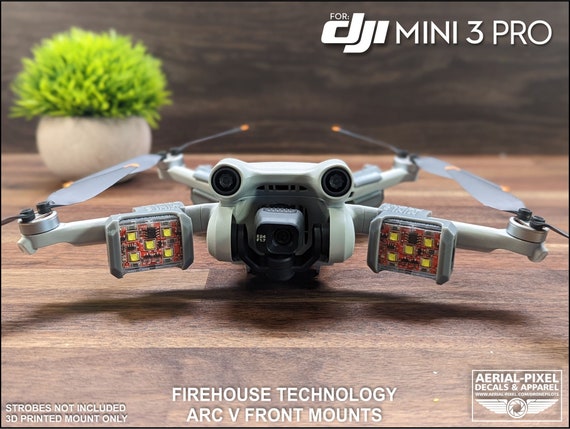 DJI Mini 3 Pro Strobe Light Mounts for Firehouse Technology Arc V strobe  Not Included - Etsy