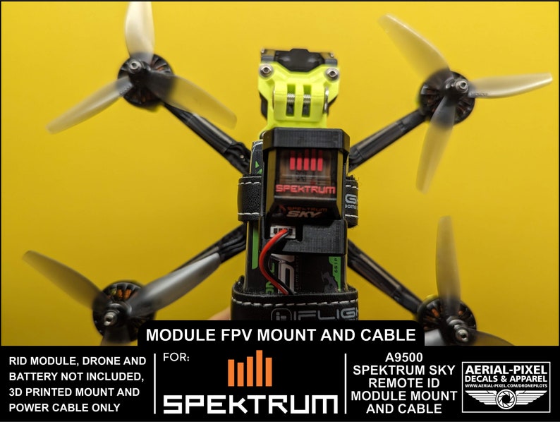 FPV Battery Strap Mount and Power Cable for Spektrum A9500 Spektrum Sky ...
