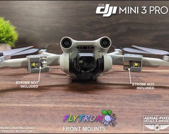DJI Mini 3 Pro Strobe Light Mounts for Flytron Strobes (Strobe Lights Not Included)