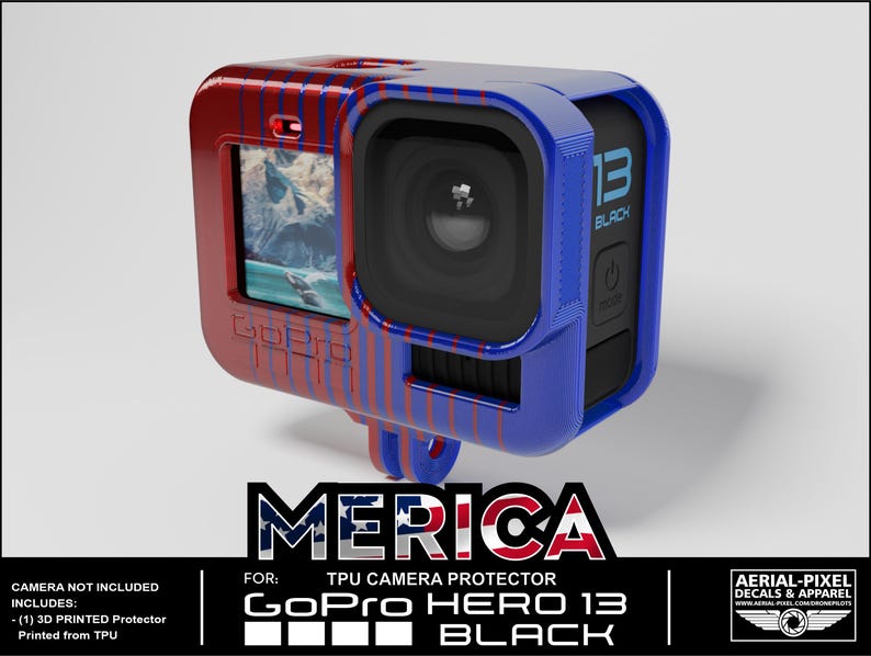 Gopro Blue Color Gopro Hero 13 Protector and Gopro Mount - 2 Color - Pick From 10 ...