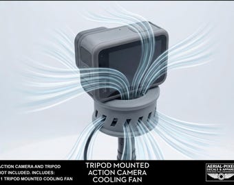 Stativmontierter USB-Lüfter für Action-Kameras