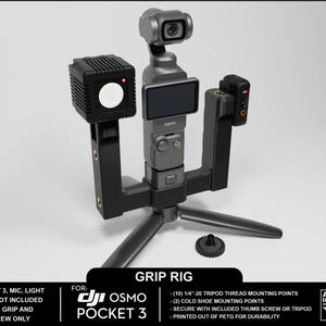DJI OSMO Pocket 3 Grip Rig (Other Accessories Not Included)