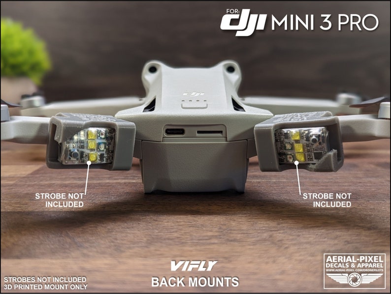 DJI Mini 3 Pro Strobe Light Mounts for Vifly Strobes strobe Etsy