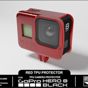 GoPro Hero 8 Black TPU Protector and GoPro Mount! Choose from 10 Colors!