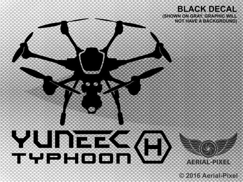 Yuneec Typhoon H Window Decal Sticker for UAV Drone Fans