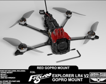 Flywoo Explorer LR4 HD V2 TPU GoPro Mount - Choose From 10 Different Colors
