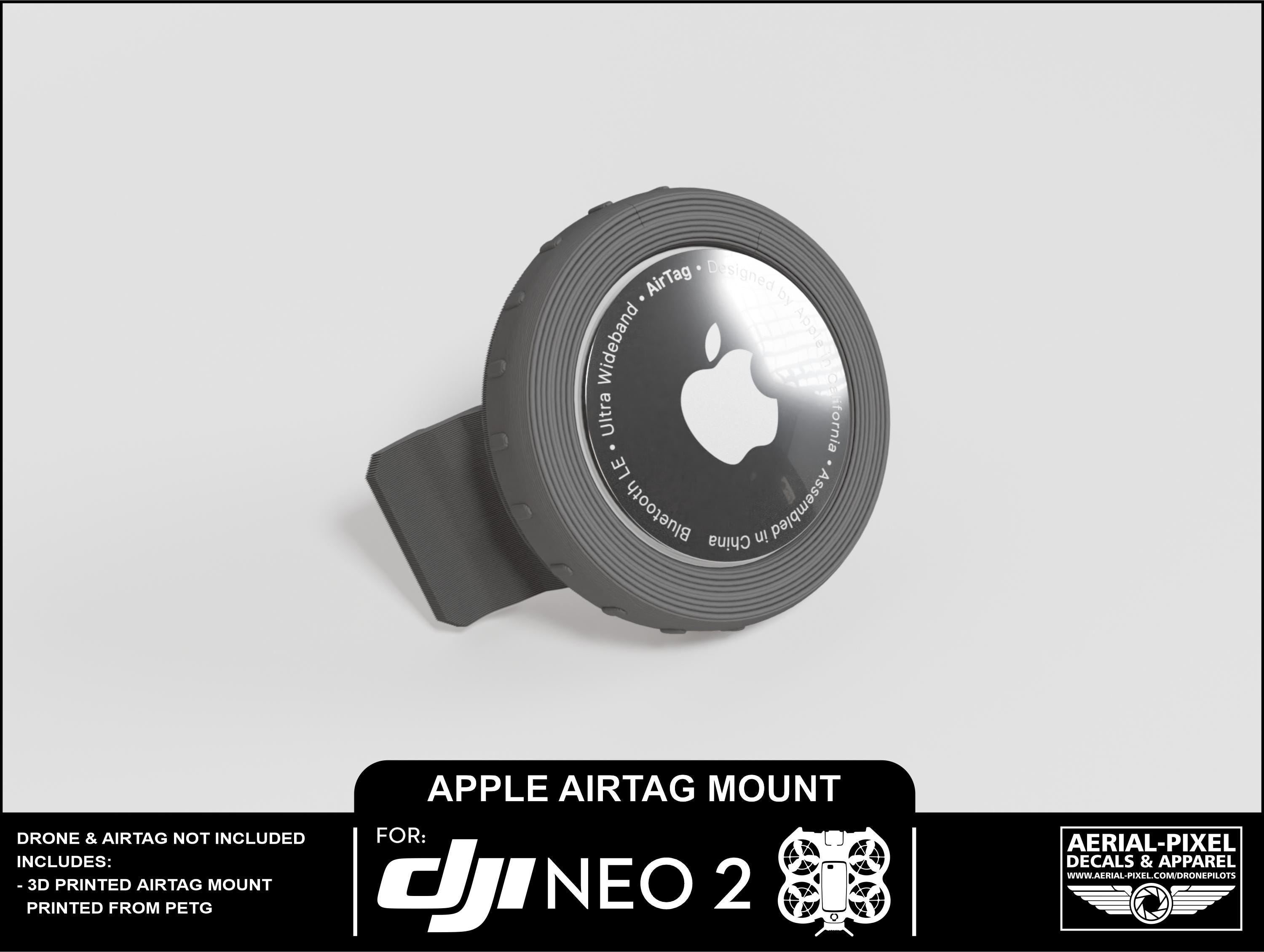 DJI Neo 2 AirTag Holder Mount – PETG Construction, Snap-on Design