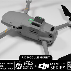 DJI Mavic 2 Series Holy Stone Mount for Remote ID (RID Module Not ...