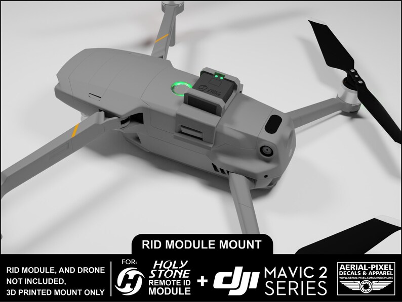 DJI Mavic 2 Series Holy Stone Mount for Remote ID (RID Module Not ...
