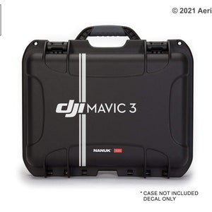 DJI Mavic 3 Case Decal Sticker for Nanuk 920, Pelican, Go Professional and Other Mavic Cases (Case Not Included)