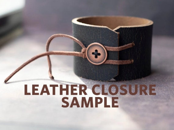 Victorian Style, Shabby Chic, Leather Bracelet, C… - image 7
